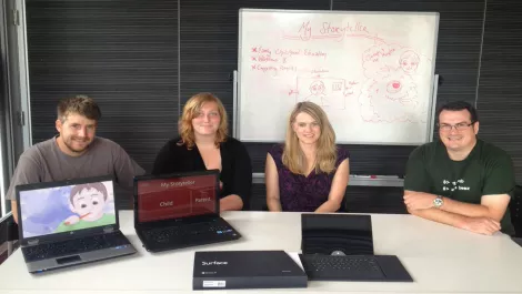 My storyteller ersin buckley shawnee kitson business mentor lyndal stewart director of business mechanix and team leader brian cole