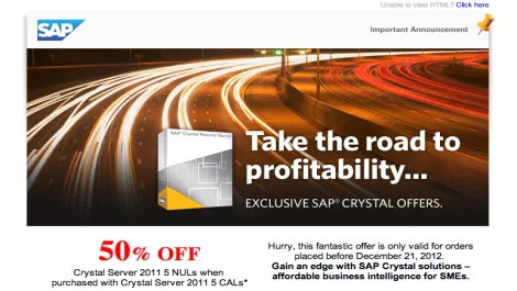Take the road to profitability with SAP Crystal