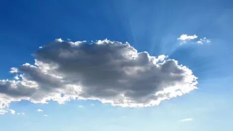 Cloud with sunlight