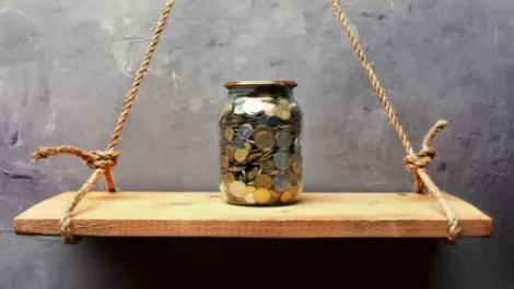 Jar of coins