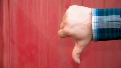 Thumbs down