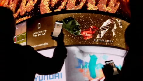Burberry wraps up Dooh campaign with Dreamworks