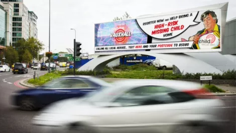 Programmatic DOOH and Stephen Fry aim to help missing kids