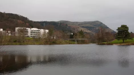 Stirling campus with lake video still