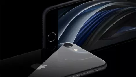 Apple new iphone se black camera and touch id 04152020
