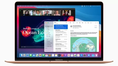 Apple new macbookair gold bigsur screen 11102020a
