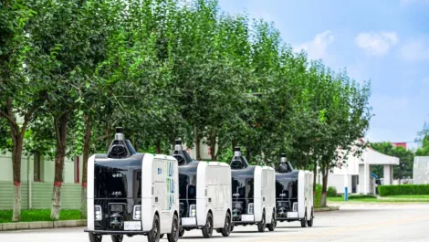 Alibabas last mile logistics vehicle xiaomanlv delivered over 1 million packages during 2021 11