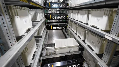 Dematic multishuttle for grocery