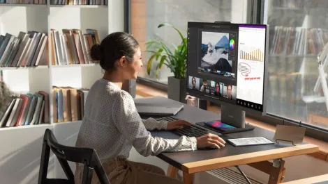 02 thinkcentre neo 50a gen 5 27 still life medium office setup scaled