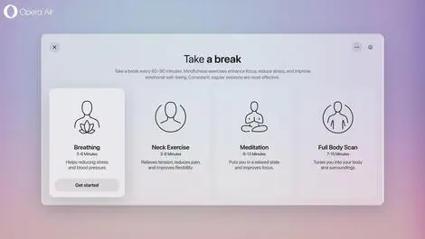 Opera launches mindfulness-focused browser Opera Air