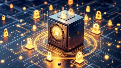 Secure data vault digital shields locks ai cybersecurity data recovery