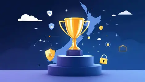 Digital security trophy pedestal shields locks new zealand outline