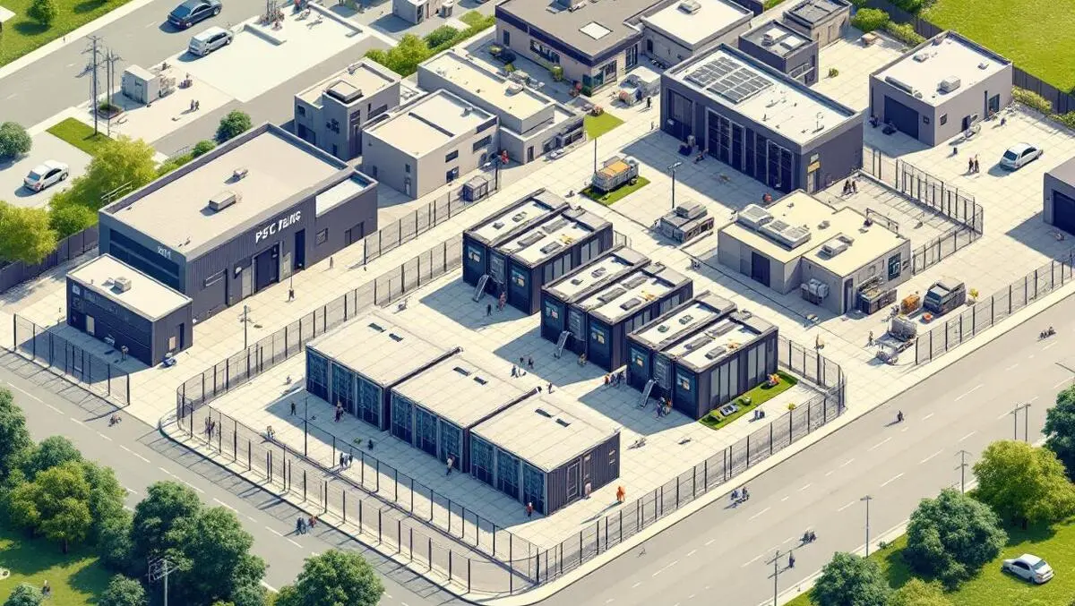 Isometric modular data centre campus secure energy efficient