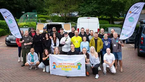 Zen internet team completing thee peaks challenge 2025