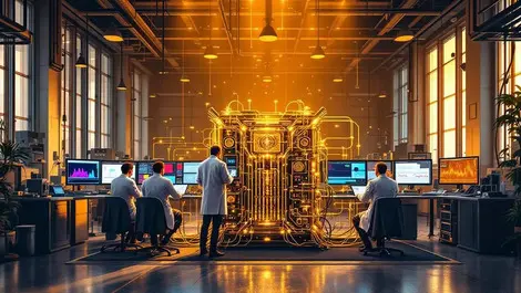 Delft quantum research lab golden processor scientists windows