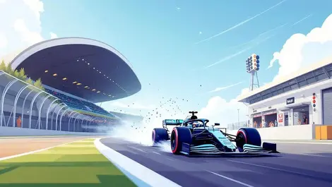 Haas f1 car modern grandstand wireless connectivity high tech