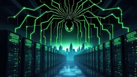 Moody data center linux servers botnet ssh attacks asian city skyline