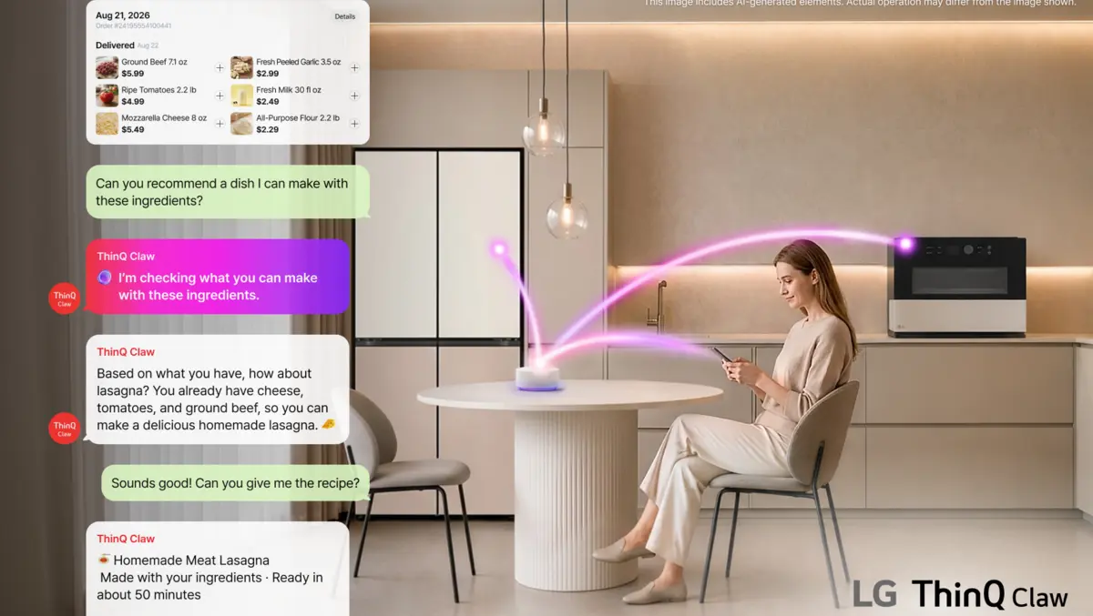 LG unveils ThinQ Claw AI agent for connected home platform